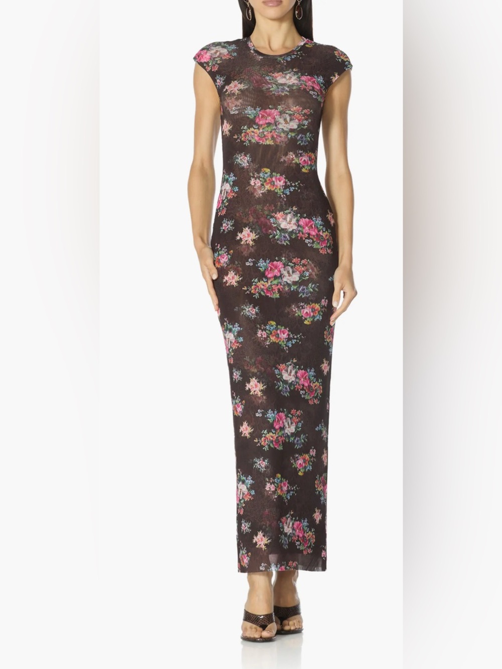 AFRM Floral Bodycon Dress Size S